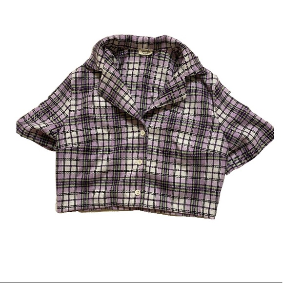 brandy melville button up crop top - Picture 1 of 1